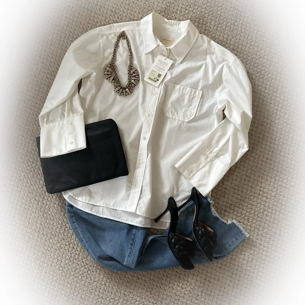 NWT | Sézane BILMA Shirt in Ecru - Picture 13 of 15